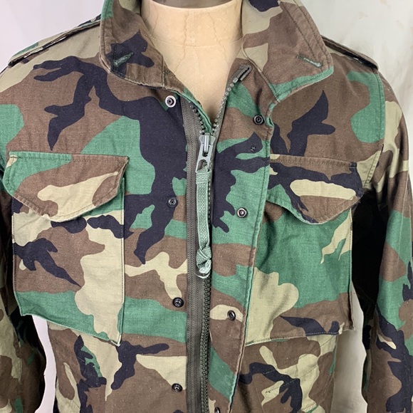 1990s Tricolor Cold Weather Military Jacket - Picture 6 of 10